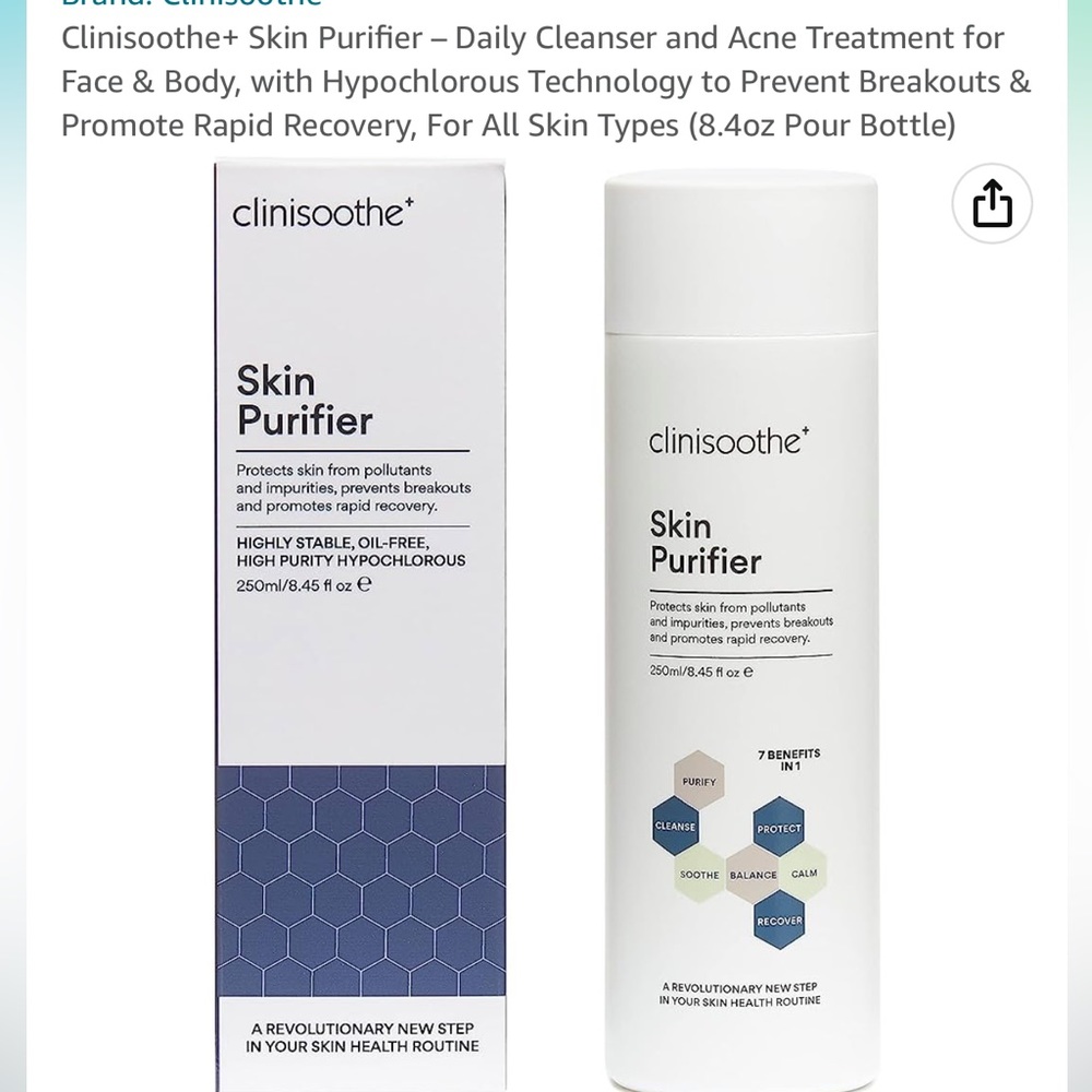 Clinisoothe+ Skin Purifier – Daily Cleanser and Acne Treatment for Face & Body